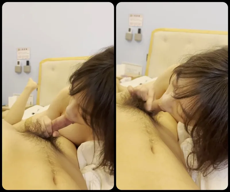 Bồ ngoan mút láp cặc bự của anh